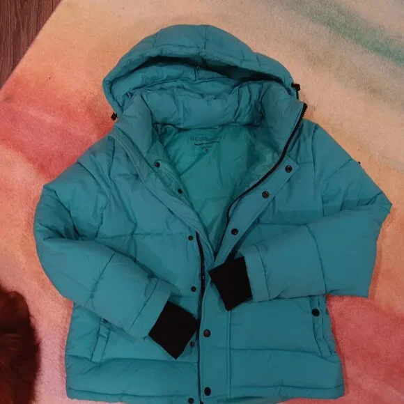 BGBG Generation premium performance teal puffer jacket / Size M - Picture 2 of 8